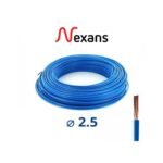 Grossiste fil électrique Nexans H07V-U Passeo 1×2.5 bleu100m à Douala