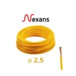 Grossiste fil électrique Nexans H07V-U Passeo 1×2.5 jaune 100m à Douala